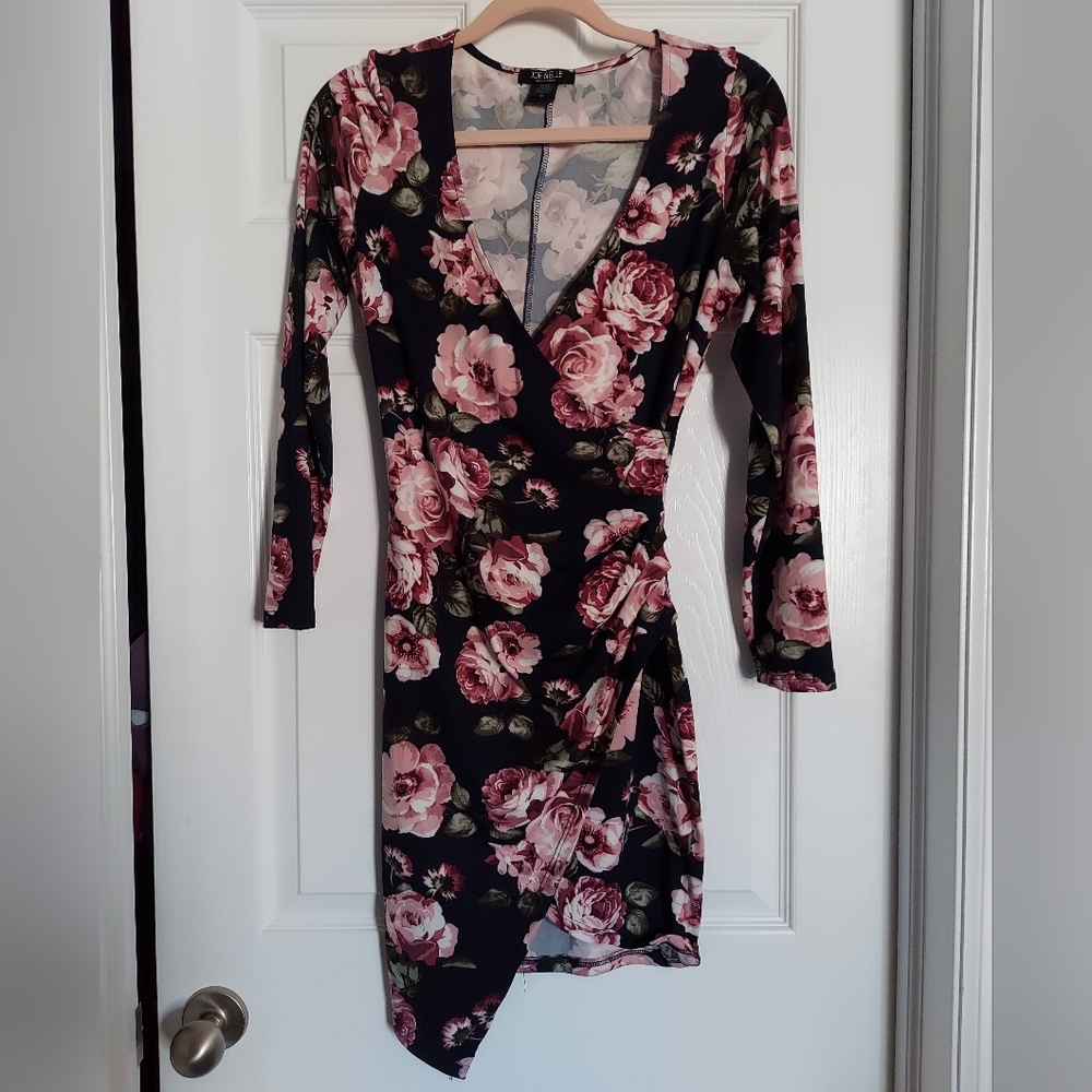 Joe & Elle long sleeve asymmetrical floral dress
